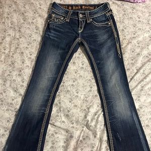 Dara low rise jeans rock revival